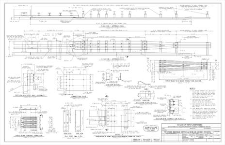 PAY LIMITS ITEM[removed], BRIDGE APPROACH RAIL T2 (STEEL POSTS), (APPROXIMATE LENGTH = 29’-2