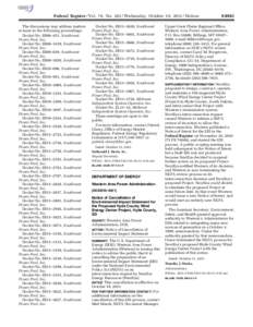 Environmental impact statement / National Environmental Policy Act / Southwest Power Pool / Federal Register / NEPA / E-Rate / United States / Law / Impact assessment / Energy in the United States / NextEra Energy Resources