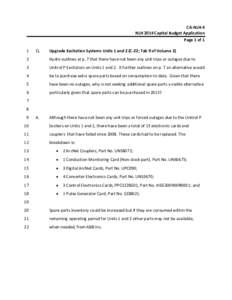 CA‐NLH‐4  NLH 2014 Capital Budget Application  Page 1 of 1  1   Q. 