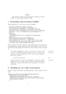 Abstract This document contains some demonstrations of features in the xdoc package. It’s not particularly organised, though. 1