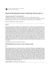 Journal of Cell and Molecular Biology 5: 71-79, 2006. Haliç University, Printed in Turkey.