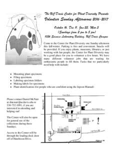 The California Native Grass Association and the UC Davis Herbarium