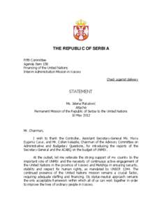 Independence of Kosovo / Balkans / Government of Kosovo / United Nations Interim Administration Mission in Kosovo / United Nations Mission in Kosovo / Politics of Kosovo / United Nations Security Council Resolution / Autonomous Province of Kosovo and Metohija / Pristina / Geography of Europe / Kosovo / Geography of Serbia