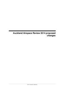Auckland Airspace Review 2014 proposed changes