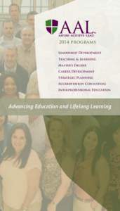 2014 programs Leadership Development Teaching & Learning Master’s Degree Career Development Strategic Planning
