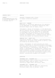 PAGE 1/2  CURRICULUM VITAE LEONARDO AMICO