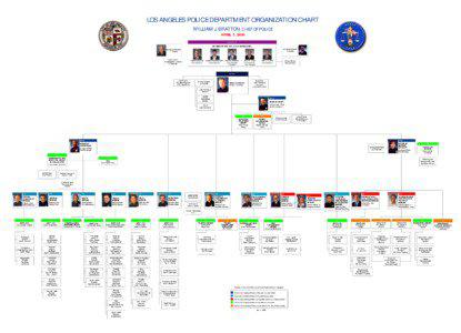 LOS ANGELES POLICE DEPARTMENT ORGANIZATION CHART WILLIAM J. BRATTON, CHIEF OF POLICE APRIL 1, 2008