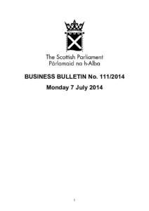 BUSINESS BULLETIN No[removed]Monday 7 July[removed]  Contents
