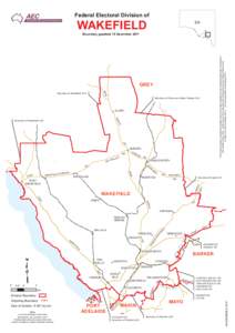 Federal Electoral Division of  WAKEFIELD SA