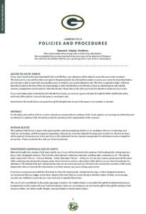 POLICIES AND PROCEDURES  Primary Mark Lambeau Field