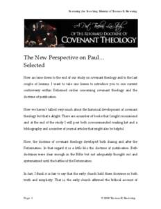 Microsoft Word - Lesson 22_Justification and Covenantal Nomism.docx