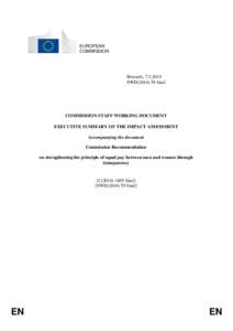 EUROPEAN COMMISSION Brussels, [removed]SWD[removed]final