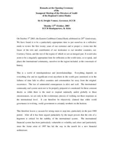 Central banks / International finance institutions / Eastern Caribbean Central Bank / Economy of Antigua and Barbuda / Economy of Grenada / Central Bank of Myanmar / Bank for International Settlements / Corporate governance / Global financial system / Economy of the Caribbean / Organisation of Eastern Caribbean States / International economics