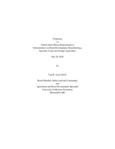 Agriculture in the United States / Economy of the United States / Government / Cooperative extension service / Food /  Conservation /  and Energy Act / USDA Rural Development / Missouri / Farmers Market Promotion Program / Bootheel / Rural community development / United States Department of Agriculture / Geography of Missouri