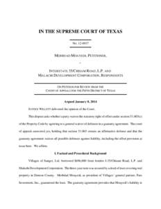 IN THE SUPREME COURT OF TEXAS[removed]NO[removed][removed]