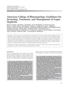 Arthritis Care & Research Vol. 64, No. 6, June 2012, pp 797– 808 DOI[removed]acr.21664 © 2012, American College of Rheumatology  SPECIAL ARTICLE