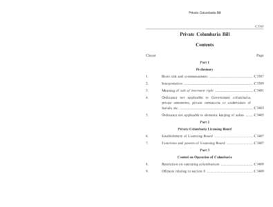 《私營骨灰安置所條例草案》  Private Columbaria Bill C3364