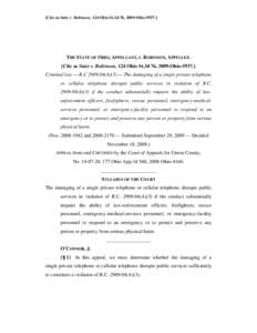 [Cite as State v. Robinson, 124 Ohio St.3d 76, 2009-Ohio[removed]THE STATE OF OHIO, APPELLANT, v. ROBINSON, APPELLEE. [Cite as State v. Robinson, 124 Ohio St.3d 76, 2009-Ohio[removed]Criminal law — R.C[removed]A)(3) —