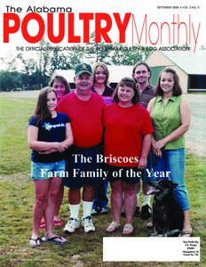 The Alabama  SEPTEMBER 2005 • VOL. 5 NO. 9 POULTRYMonthly THE OFFICIAL PUBLICATION OF THE ALABAMA POULTRY & EGG ASSOCIATION