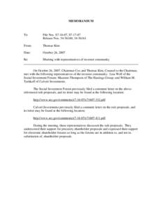 Microsoft Word - Memo to Public File re Social Investment Mtg.doc