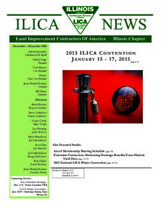 ILICA  NEWS Land Improvement Contractors Of America · Illinois Chapter November - December 2014