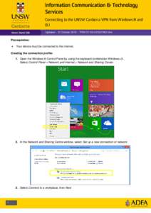 Microsoft Word[removed]#[removed]Connecting to the UNSW Canberra VPN from Windows 8 and 8-1.DOCX