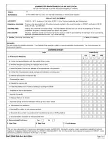 ADMINISTER AN INTRAMUSCULAR INJECTION