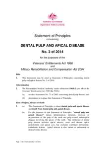 Microsoft Word - SoP[removed]of[removed]RH[removed]dental pulp and apical disease - 15 January 2014.DOC