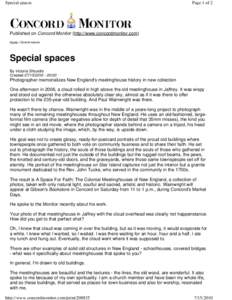 Special spaces  Page 1 of 2 Published on Concord Monitor (http://www.concordmonitor.com) Home > Special spaces