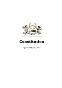 Constitution updated March, 2015 Updated March[removed]CONSTITUTION