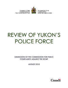 Yukon Policing Review - Appendices.indd