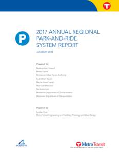 2017 ANNUAL REGIONAL PARK-AND-RIDE SYSTEM REPORT JANUARYPrepared for:
