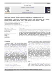 Near-Earth asteroid surface roughness depends on compositional class