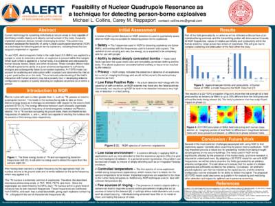 Feasibility of Nuclear Quadrupole Resonance as a technique for detecting person-borne explosives contact:  Initial Assessment