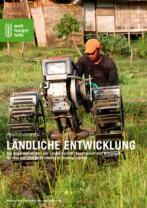 Positionspapier  Ländliche Entwicklung Das Zusammenwirken von Landwirtschaft, Gesellschaft und Wirtschaft für eine nachhaltige Ernährungssicherung stärken