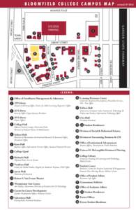 BLOOMFIELD COLLEGE CAMPUS MAP  revised: [removed]PARK PLACE