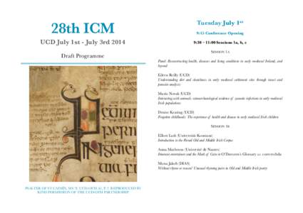 Tuesday July 1st  28th ICM ! ! !