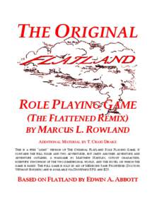 The Original Flatland Role Playing Game