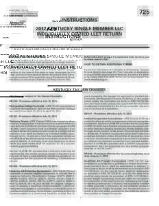 725  41A725(I) (10–12) Commonwealth of Kentucky DEPARTMENT OF REVENUE