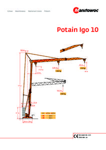 Potain Igo 10  0,6 m 16 m 9,24 m