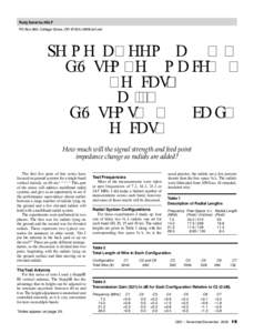 Rudy Severns, N6LF PO Box 589, Cottage Grove, OR 97424;  Experimental Determination of Ground System Performance for HF Verticals­