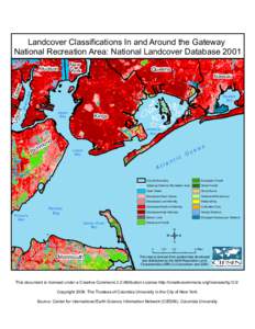 Landcover Classifications In and Around the Gateway National Recreation Area: National Landcover Database 2001 New York  Queens