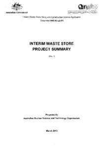 Nuclear·based science benefiting Jll Australians  Australian Government Interim Waste Store Siting and Construction Licence Application Document IWS-SC-LA-PS