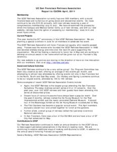 Microsoft Word - UCSF Retiree Assoc Report April 2011 v2.doc