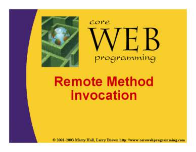 core programming Remote Method Invocation