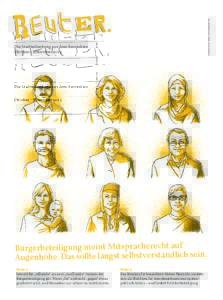 Illustration: Eilert Janßen, www.eilertjanssen.com  Die Stadtteilzeitung aus dem Reuterkiez Oktober / NovemberBürgerbeteiligung meint Mitspracherecht auf