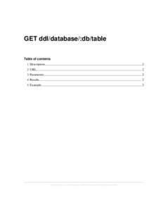 GET ddl/database/:db/table