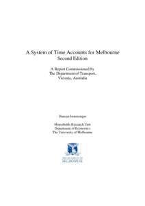 Official statistics / Victoria / Transport in Australia / Public transport in Melbourne / Melbourne / Travel behavior / Travel survey / Department of Transport / VicRoads / States and territories of Australia / Transportation planning / Travel