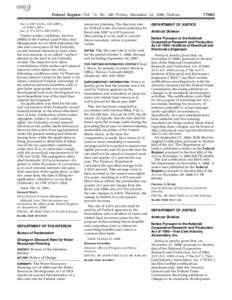 Federal Register / Vol. 71, No[removed]Friday, December 22, [removed]Notices Sec, 4, SW1⁄4NE1⁄4, NE1⁄4SW1⁄4, S1⁄2SW1⁄4,SE1⁄4 Sec. 9, N1⁄2NE1⁄4, SW1⁄4NE1⁄4  Under certain conditions, Section