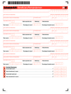 1  Schedule B/R Beneficiary/Remaindermen 2007